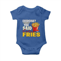 Funny French Fries Baby Onesie I Thought You Said Extra Fries Fast Food Fry Lover