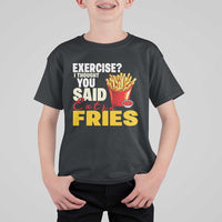 Funny French Fries T Shirt For Kid I Thought You Said Extra Fries Fast Food Fry Lover - Wonder Print Shop