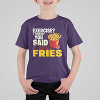 Funny French Fries T Shirt For Kid I Thought You Said Extra Fries Fast Food Fry Lover - Wonder Print Shop