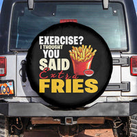 Funny French Fries Spare Tire Cover I Thought You Said Extra Fries Fast Food Fry Lover