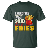 Funny French Fries T Shirt I Thought You Said Extra Fries Fast Food Fry Lover - Wonder Print Shop