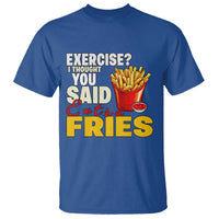 Funny French Fries T Shirt I Thought You Said Extra Fries Fast Food Fry Lover - Wonder Print Shop