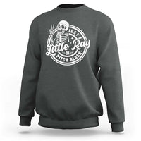 Funny Saying Skeleton Sweatshirt I'm Just A Little Ray Of Pitch Black Sarcastic