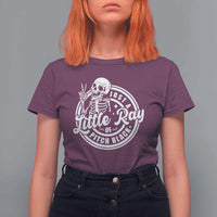 Funny Saying Skeleton T Shirt For Women I'm Just A Little Ray Of Pitch Black Sarcastic