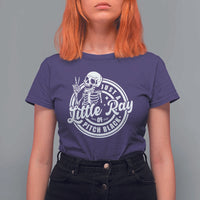 Funny Saying Skeleton T Shirt For Women I'm Just A Little Ray Of Pitch Black Sarcastic