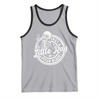 Funny Saying Skeleton Tank Top I'm Just A Little Ray Of Pitch Black Sarcastic