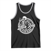 Funny Saying Skeleton Tank Top I'm Just A Little Ray Of Pitch Black Sarcastic