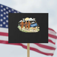 Walk for Peace Monks with Aloka the Dog Protest Sign Spiritual Pilgrimage Buddhist Inspired