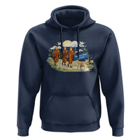 Walk for Peace Monks with Aloka the Dog Hoodie Spiritual Pilgrimage Buddhist Inspired - Wonder Print Shop