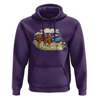 Walk for Peace Monks with Aloka the Dog Hoodie Spiritual Pilgrimage Buddhist Inspired - Wonder Print Shop
