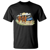 Walk for Peace Monks with Aloka the Dog T Shirt Spiritual Pilgrimage Buddhist Inspired - Wonder Print Shop