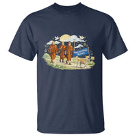 Walk for Peace Monks with Aloka the Dog T Shirt Spiritual Pilgrimage Buddhist Inspired - Wonder Print Shop