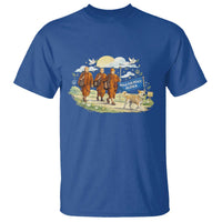 Walk for Peace Monks with Aloka the Dog T Shirt Spiritual Pilgrimage Buddhist Inspired - Wonder Print Shop