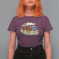 Walk for Peace Monks with Aloka the Dog T Shirt For Women Spiritual Pilgrimage Buddhist Inspired - Wonder Print Shop