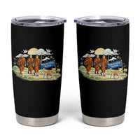 Walk for Peace Monks with Aloka the Dog Tumbler Cup Spiritual Pilgrimage Buddhist Inspired - Wonder Print Shop
