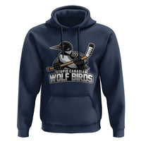 Stupid Canadian Wolf Birds Hoodie Funny Common Loon Viral Hockey Romance - Wonder Print Shop