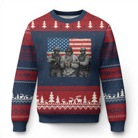 Captured Dictator Maduro Ugly Christmas Sweater Special Forces Justice Operation American Flag - Wonder Print Shop