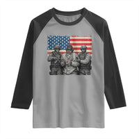 Captured Dictator Maduro Raglan Shirt Special Forces Justice Operation American Flag - Wonder Print Shop