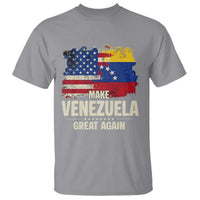 Make Venezuela Great Again T Shirt Distressed US and Venezuela Flag Unity - Wonder Print Shop