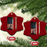 Drill Baby Drill American Flag Ceramic Ornament Oil Rig Oildfield Energy Industry Patriot - Wonder Print Shop