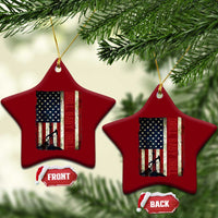 Drill Baby Drill American Flag Ceramic Ornament Oil Rig Oildfield Energy Industry Patriot - Wonder Print Shop
