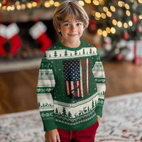 Drill Baby Drill American Flag Ugly Christmas Sweater Oil Rig Oildfield Energy Industry Patriot - Wonder Print Shop