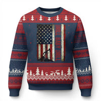 Drill Baby Drill American Flag Ugly Christmas Sweater Oil Rig Oildfield Energy Industry Patriot - Wonder Print Shop
