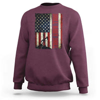Drill Baby Drill American Flag Sweatshirt Oil Rig Oildfield Energy Industry Patriot - Wonder Print Shop