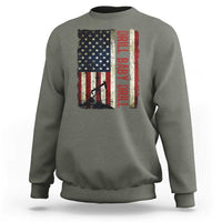 Drill Baby Drill American Flag Sweatshirt Oil Rig Oildfield Energy Industry Patriot - Wonder Print Shop