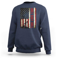 Drill Baby Drill American Flag Sweatshirt Oil Rig Oildfield Energy Industry Patriot - Wonder Print Shop