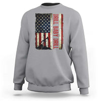 Drill Baby Drill American Flag Sweatshirt Oil Rig Oildfield Energy Industry Patriot - Wonder Print Shop