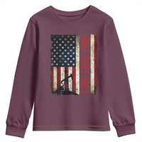 Drill Baby Drill American Flag Youth Sweatshirt Oil Rig Oildfield Energy Industry Patriot - Wonder Print Shop