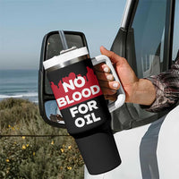 No Blood for Oil Tumbler With Handle Anti-War Resource Exploitation - Wonder Print Shop