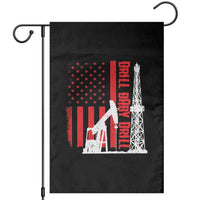 Drill Baby Drill American Flag Garden Flag Distressed Oil Rig Oildfield Energy Industry - Wonder Print Shop