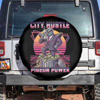 Retro City Hustle Pigeon Power Spare Tire Cover Funny 80s Style Money Bird Gangsta - Wonder Print Shop