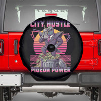 Retro City Hustle Pigeon Power Spare Tire Cover Funny 80s Style Money Bird Gangsta - Wonder Print Shop