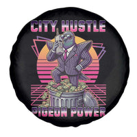 Retro City Hustle Pigeon Power Spare Tire Cover Funny 80s Style Money Bird Gangsta - Wonder Print Shop