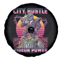 Retro City Hustle Pigeon Power Spare Tire Cover Funny 80s Style Money Bird Gangsta - Wonder Print Shop