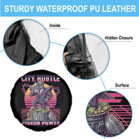 Retro City Hustle Pigeon Power Spare Tire Cover Funny 80s Style Money Bird Gangsta - Wonder Print Shop