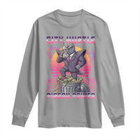 Retro City Hustle Pigeon Power Long Sleeve Shirt Funny 80s Style Money Bird Gangsta - Wonder Print Shop