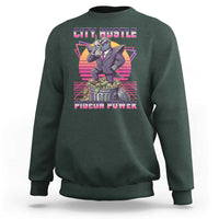 Retro City Hustle Pigeon Power Sweatshirt Funny 80s Style Money Bird Gangsta - Wonder Print Shop