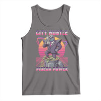 Retro City Hustle Pigeon Power Tank Top Funny 80s Style Money Bird Gangsta - Wonder Print Shop