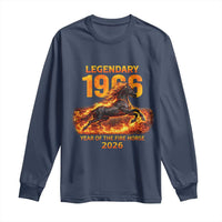 Legendary 1966 Year of the Fire Horse Long Sleeve Shirt Fiery 2026 Zodiac Birthday Gift - Wonder Print Shop