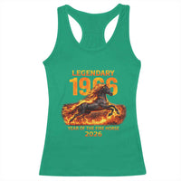 Legendary 1966 Year of the Fire Horse Racerback Tank Top Fiery 2026 Zodiac Birthday Gift - Wonder Print Shop
