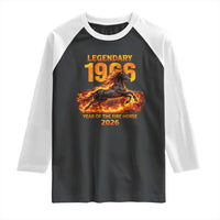 Legendary 1966 Year of the Fire Horse Raglan Shirt Fiery 2026 Zodiac Birthday Gift - Wonder Print Shop