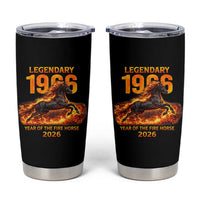 Legendary 1966 Year of the Fire Horse Tumbler Cup Fiery 2026 Zodiac Birthday Gift - Wonder Print Shop