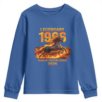 Legendary 1966 Year of the Fire Horse Youth Sweatshirt Fiery 2026 Zodiac Birthday Gift - Wonder Print Shop