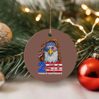 250 Years of Independece Patriotic Eagle Ceramic Ornament 1776 2026 USA Flag 4th of July Semiquincentennial - Wonder Print Shop