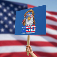 250 Years of Independece Patriotic Eagle Protest Sign 1776 2026 USA Flag 4th of July Semiquincentennial