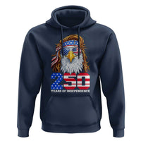 250 Years of Independece Patriotic Eagle Hoodie 1776 2026 USA Flag 4th of July Semiquincentennial - Wonder Print Shop